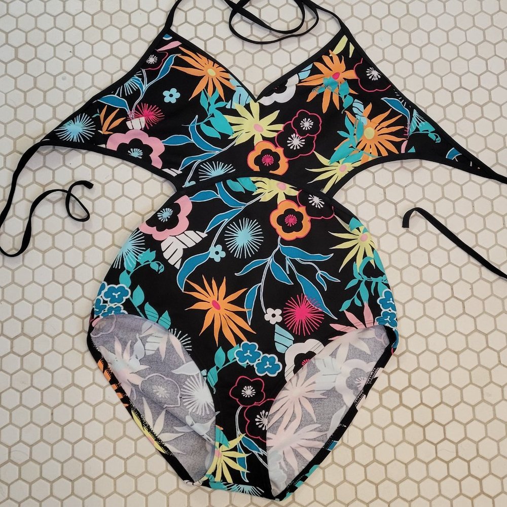 Coco Rave Tropical Floral Bathing Suit